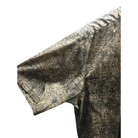 Tori Richard Shirt Men's Size Large Green Tropical Short Sleeve 100% Cotton - Picture 3 of 6